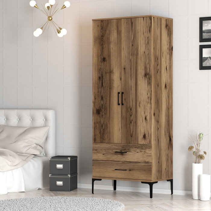 Hanah Home Kumsal T - Walnut Armario